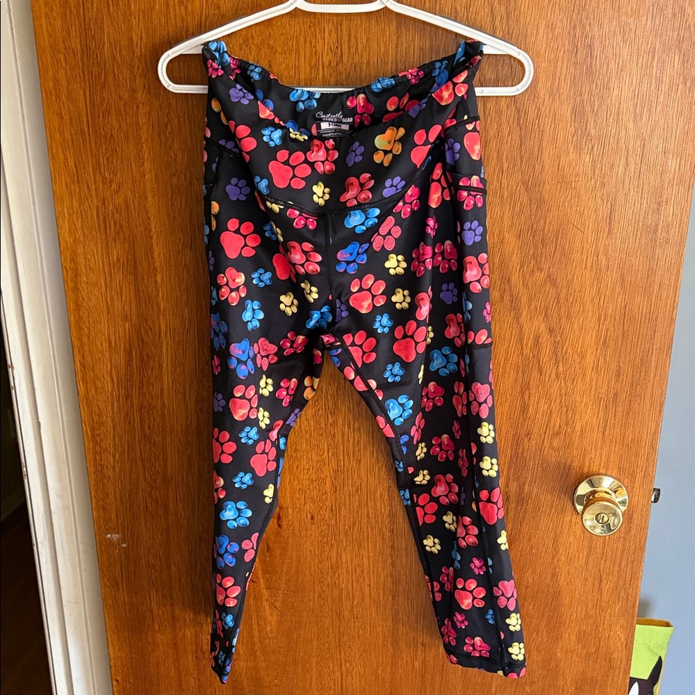 Constantly Varied Gear Multicolor Paw Print Leggings